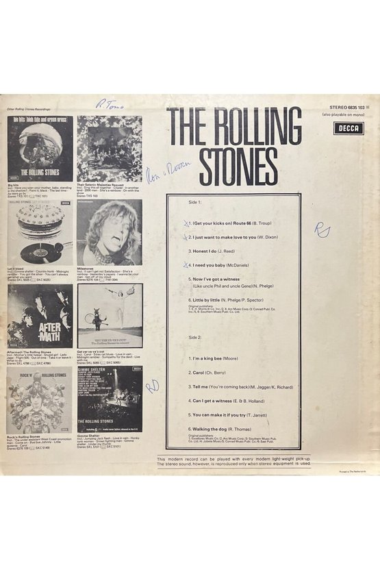 The Rolling Stones The Rolling Stones 3 LP Plak