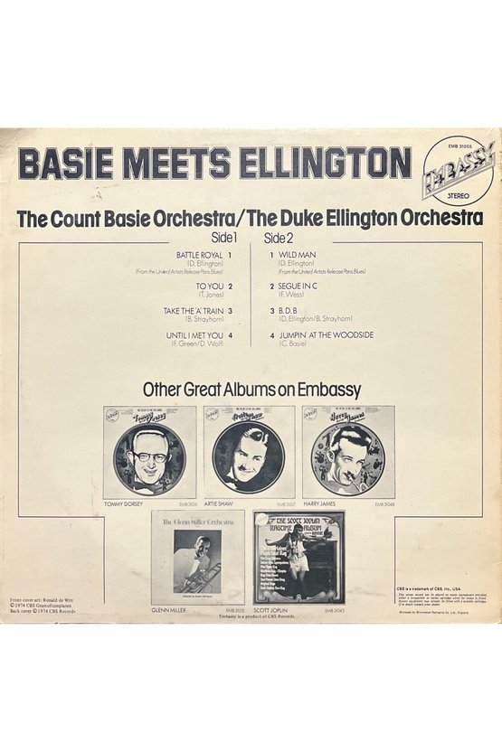 Count Basie And Duke Ellington Meets LP Plak