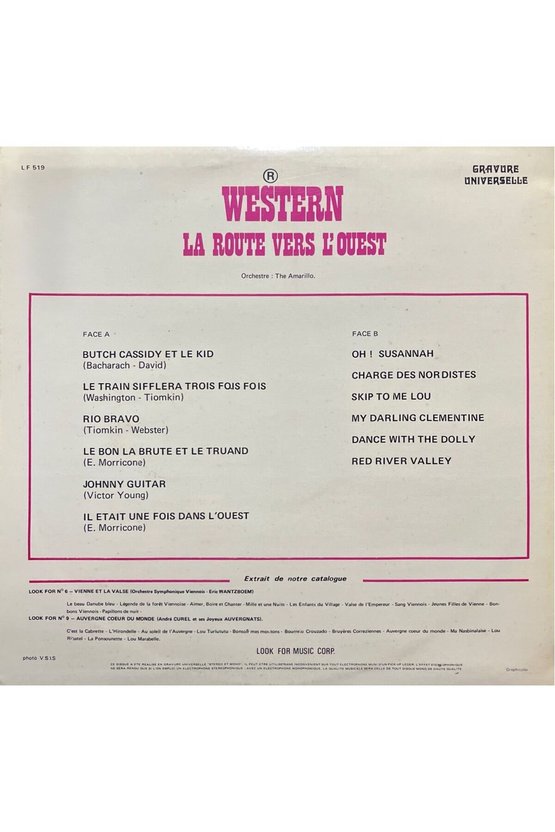 Western Soundtrack LP Plak
