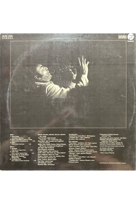 Woody Herman And The Thundering Herd LP Plak