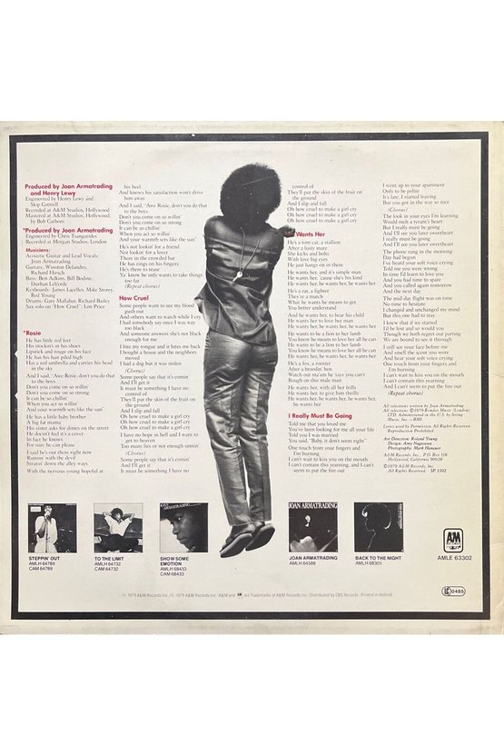 Joan Armatrading How Cruel LP Plak