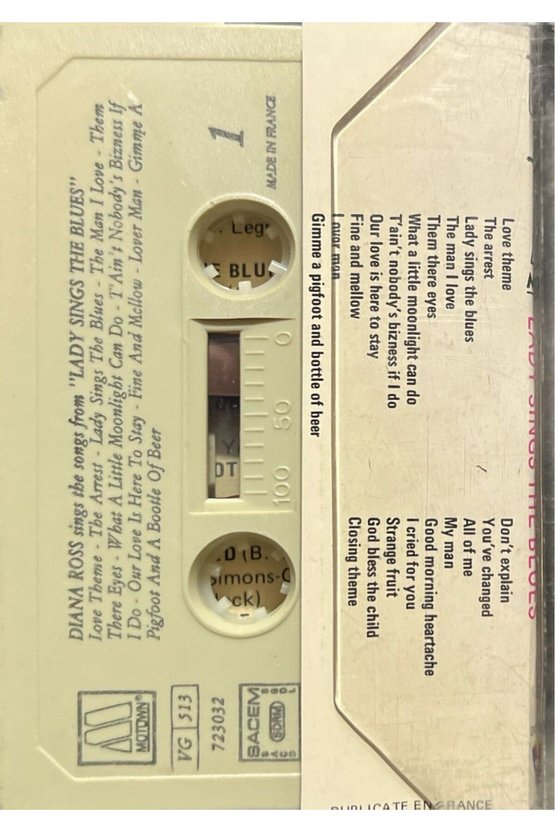 (Plak Değildir Kasettir) Diana Ross Sings The Songs From Lady Sings The Blues Kaset