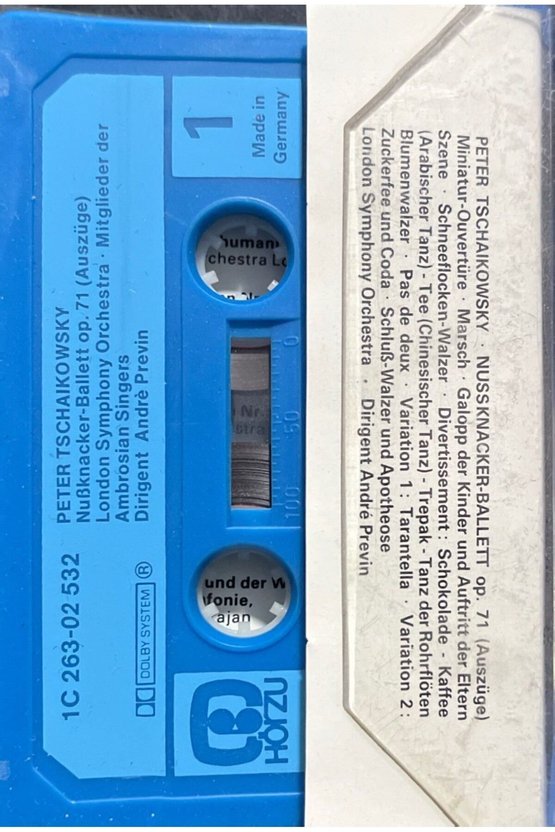 (Plak Değildir Kasettir) Peter Tschaikowsky Der Nussknacker Kaset