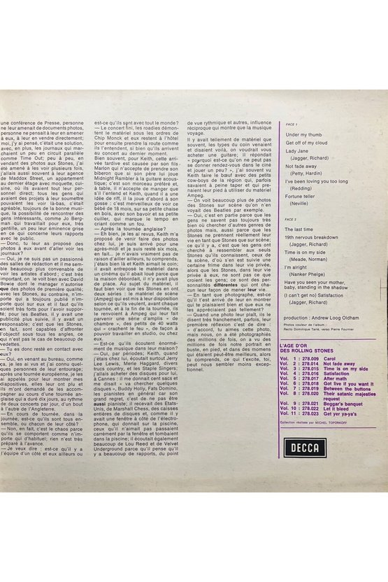 The Rolling Stones Lage Dor Des Vol 6 LP Plak