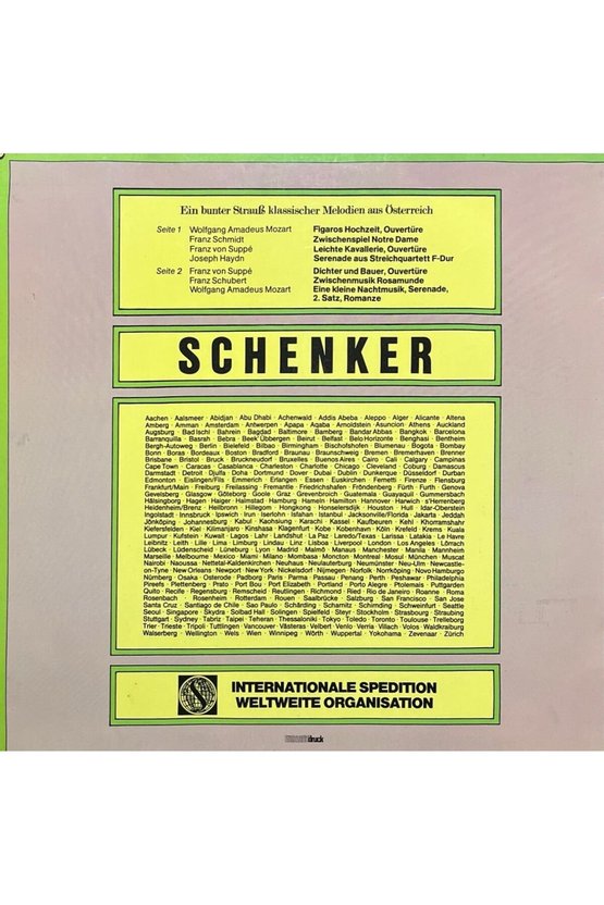 Ein Bunter Straus Klassicher Medlodien Classic LP Plak