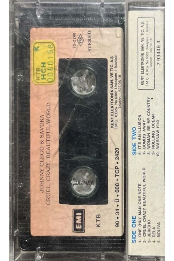 Kaset Johnny Clegg & Savuka Cruel, Crazy, Beautiful World Kaset