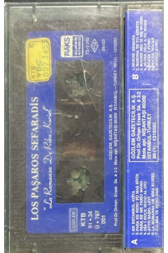 Kaset La Romansa De Rika Kuriel Kaset
