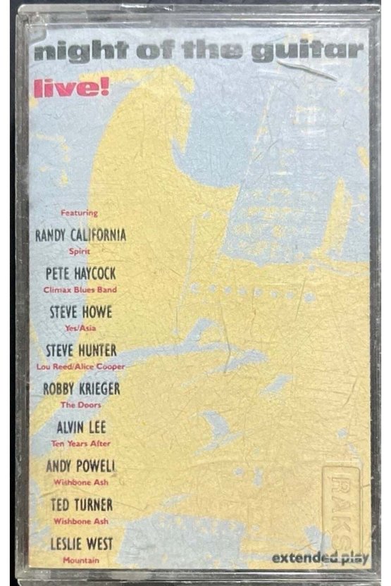 Kaset Night Of The Guitar Live! Kaset