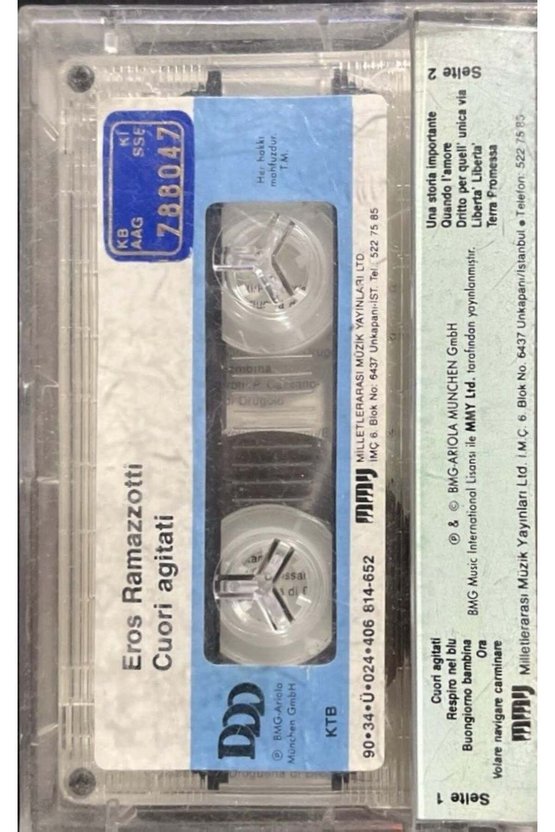 Kaset Eros Ramazotti Cuori Agitati Kaset