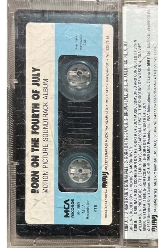Tom Cruise Born On The Fourth Of July Kaset
