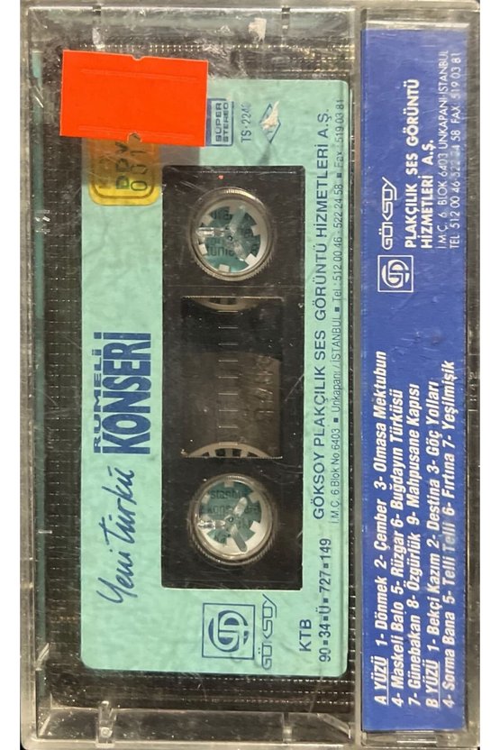 Yeni Türkü Rumeli Konseri Kaset
