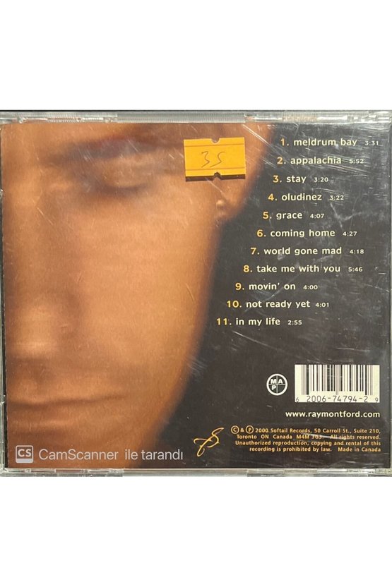 (PLAK DEĞİLDİR CD DİR) Cd Ray Montford One Stp Closer Cd