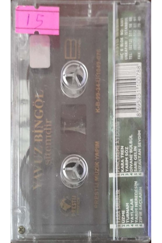 Yavuz Bingöl Sitemdir Kaset