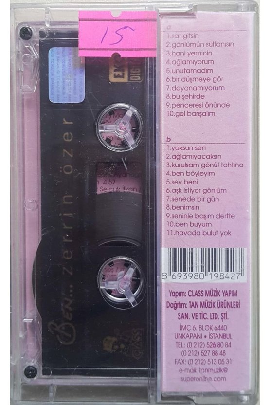 Zerrin Özer Ben Zerrin Özer Kaset