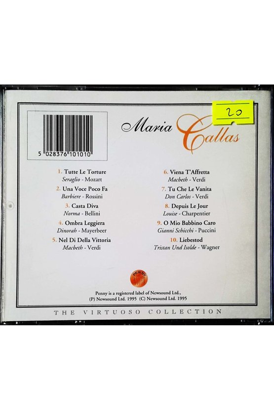 (PLAK DEĞİLDİR CD DİR) Cd Maria Ballas Cd
