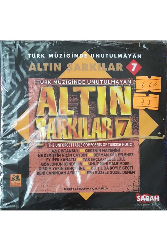 (Plak Değildir CD dir) CD Altın Şarkılar 12 - 7 ile 12 Arası 6 Cd Albüm CD
