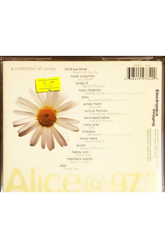 (PLAK DEĞİLDİR CD DİR) Cd This Is Alice Music,volume 4 Cd