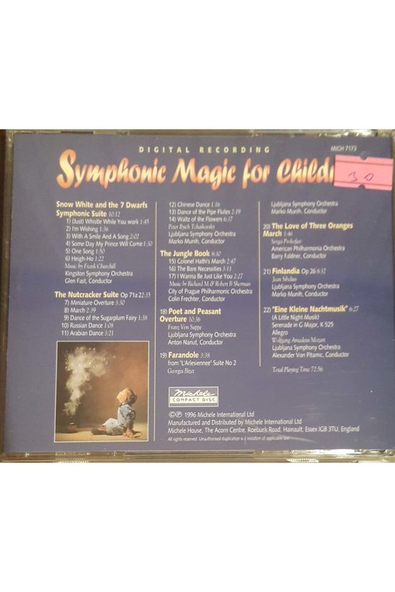 (PLAK DEĞİLDİR CD DİR) Cd Symphonic Magic For Children Cd