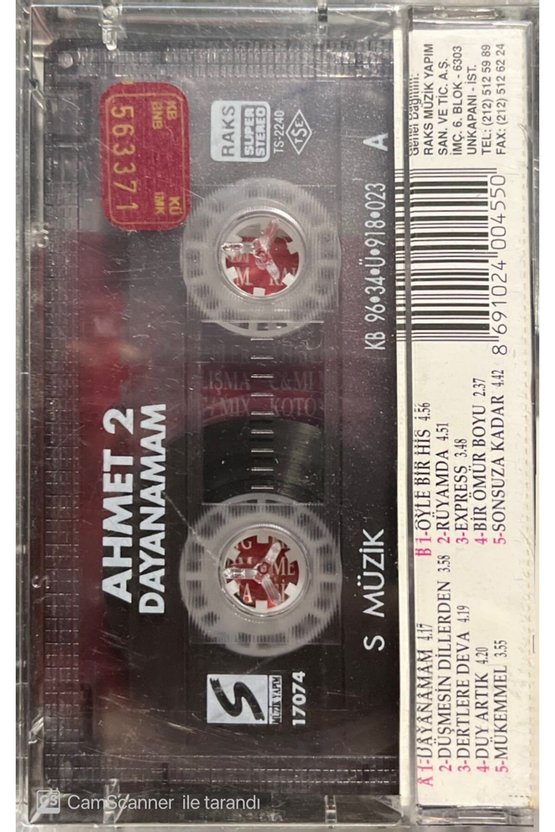 Ahmet 2 Dayanamam Kaset
