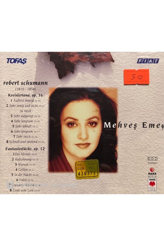 (PLAK DEĞİLDİR CD DİR) Cd Mehveş Emeç Robert Schuman Cd