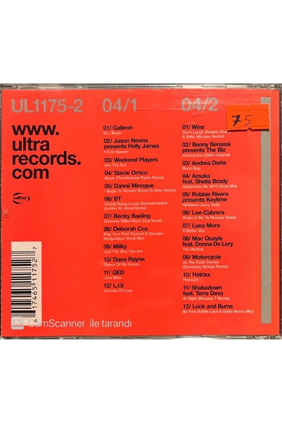 (PLAK DEĞİLDİR CD DİR) Cd Louie Devito Ultra Dance 04 Cd