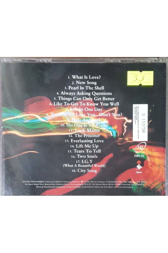 (PLAK DEĞİLDİR CD DİR) Cd The Best Of Howard Jones Cd