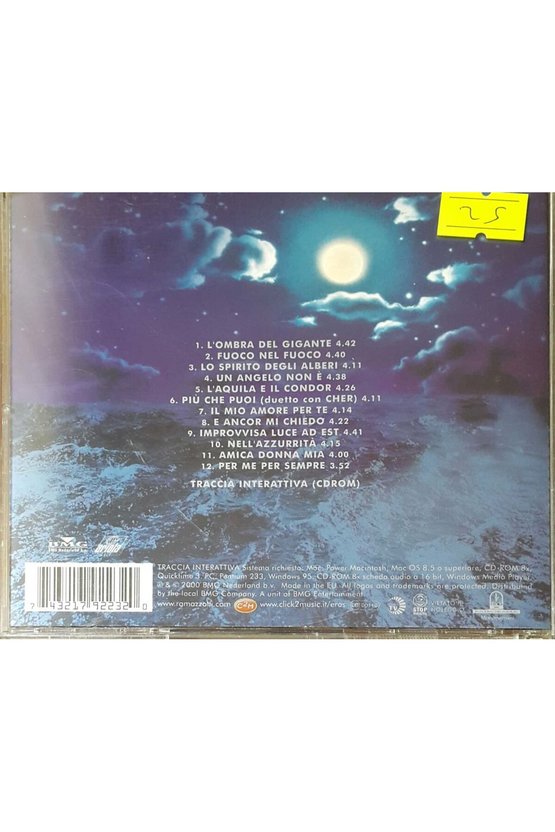(PLAK DEĞİLDİR CD DİR) Cd Eros Ramazzotti Stilelibero Cd