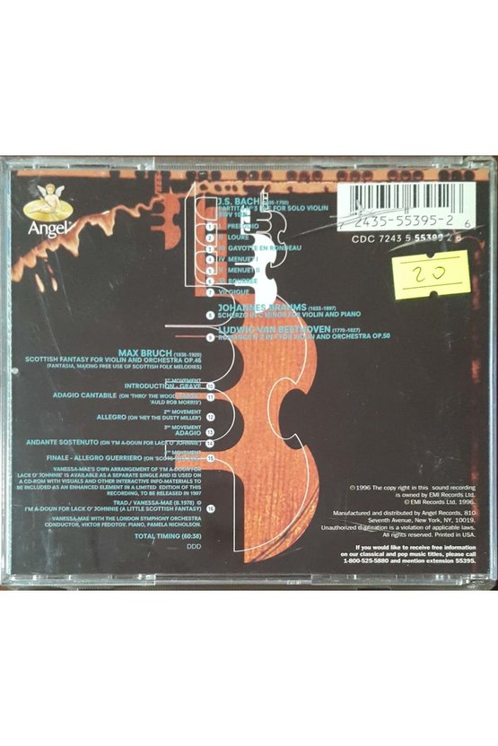 (PLAK DEĞİLDİR CD DİR) Cd Vanesa -mae The Classical Album Cd