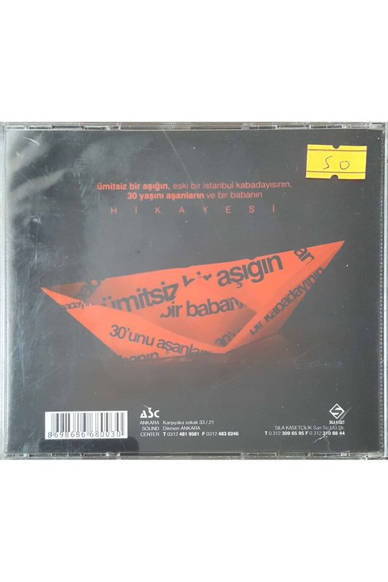 (PLAK DEĞİLDİR CD DİR) Cd Burak Aydos Bize Erkek Adam Derler 30 Cd