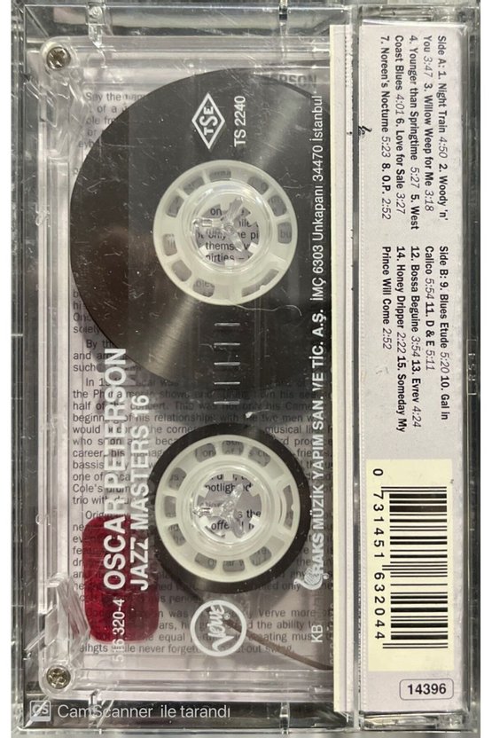 Oscar Peterson Jazz Masters 16 Kaset