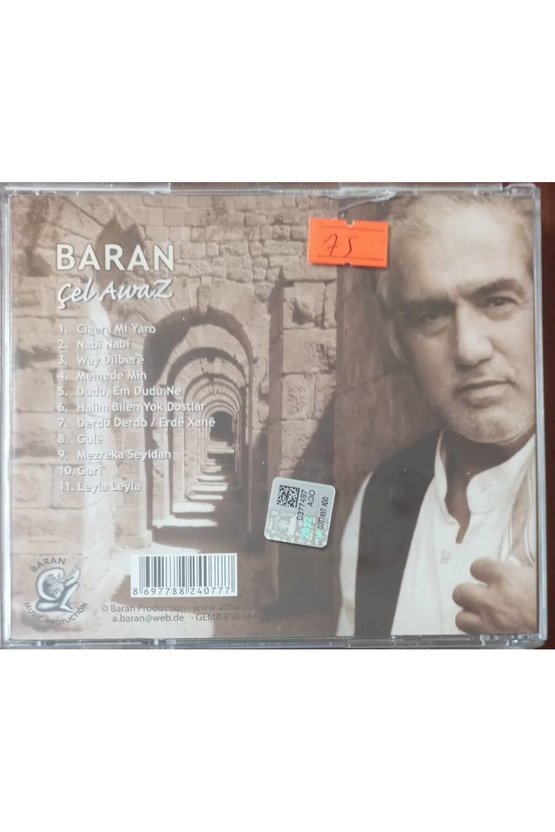 (PLAK DEĞİLDİR CD DİR) Cd Baran Çel Awaz Cd