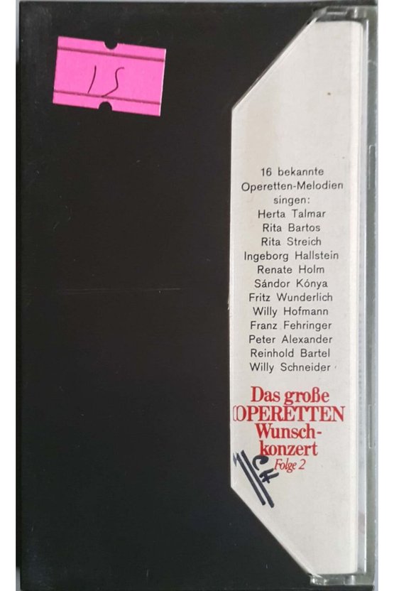 Das GroBe Operetten Wunschkonzert Folge2 Kaset