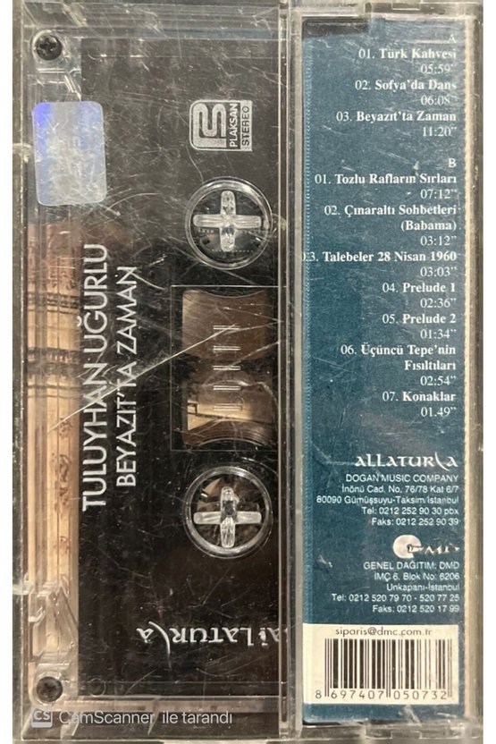 Tuluyhan Uğurlu Beyazıtta Zaman Solo Piyano Kaset