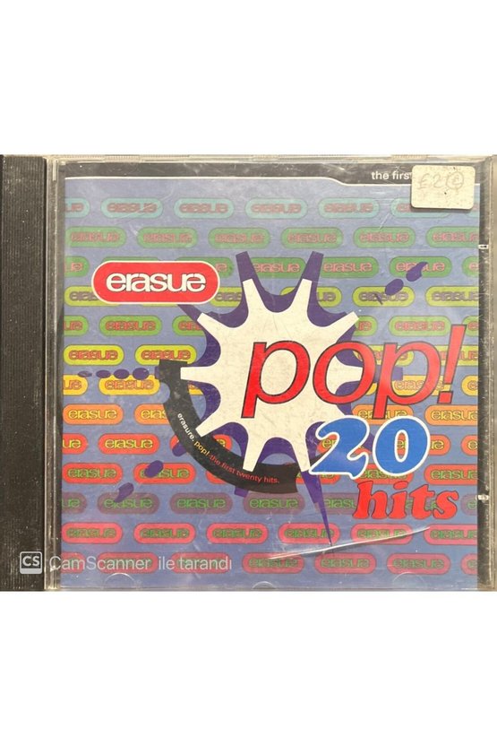 (PLAK DEĞİLDİR CD DİR) Cd Erasure Pop 20 Hits Cd