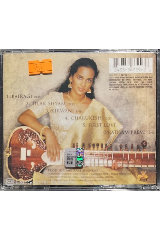 (PLAK DEĞİLDİR CD DİR) Cd Anoushka Shankar Anoushka Cd