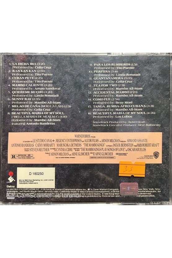 (PLAK DEĞİLDİR CD DİR) Cd The Mambo Kings Cd
