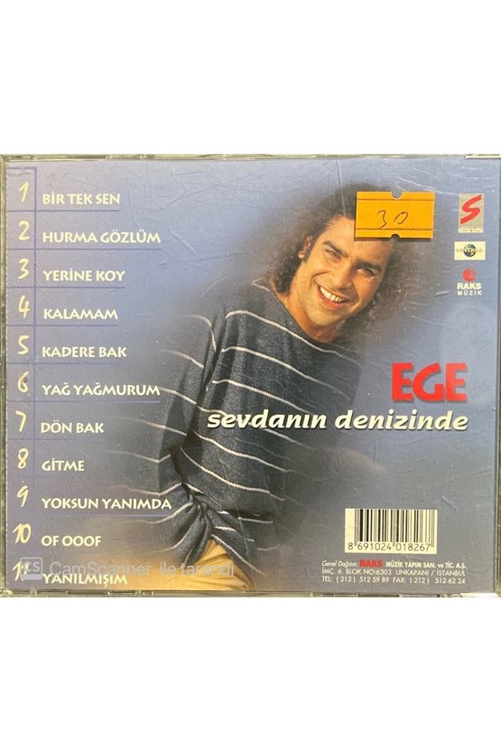 (PLAK DEĞİLDİR CD DİR) Cd Ege Sevdanın Denizinde Cd