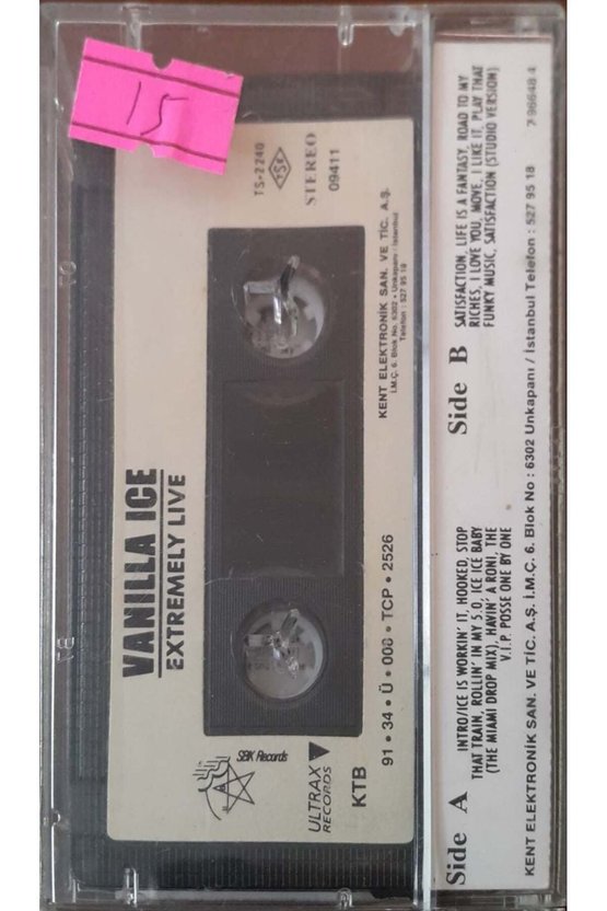 Vanilla İce Extremely Live Kaset