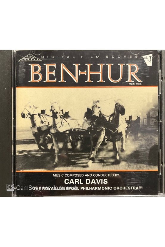 (PLAK DEĞİLDİR CD DİR) Cd Carl Davis Benhur Cd