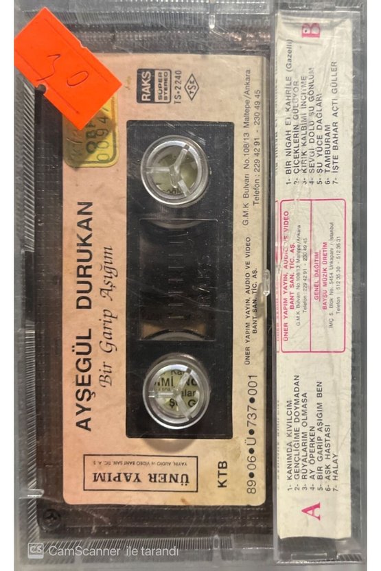 Ayşegül Durukan Bir Garip Aşığım Kaset
