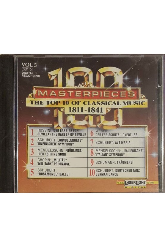 (PLAK DEĞİLDİR CD DİR) Cd 100 Masterpieces Vol.5 (1811-1841) Cd