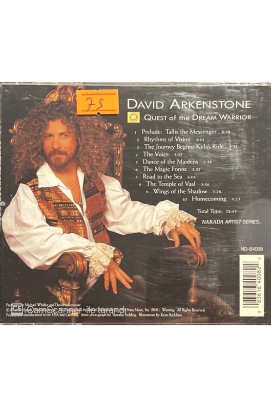 (PLAK DEĞİLDİR CD DİR) Cd David Arkenstone Quest Of The Dream Warrior Cd