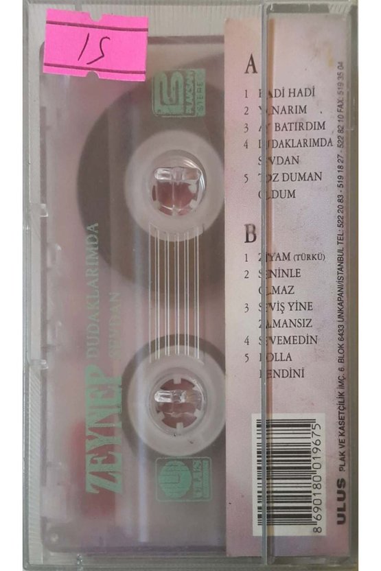 Zeynep Dudaklarında Sevdan Kaset