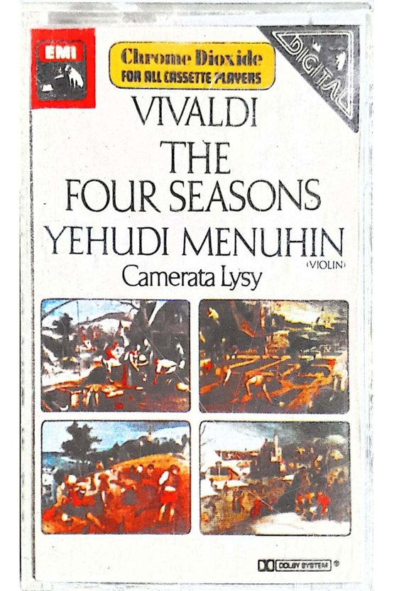 Vivaldi The Four Seasons Yehudi Menuhin Camerata Lysy Kaset