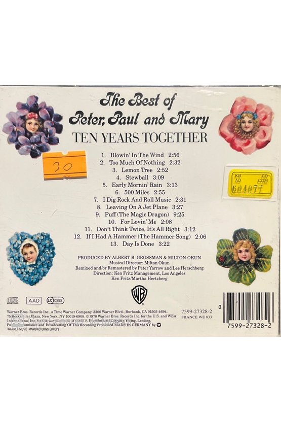 (PLAK DEĞİLDİR CD DİR) Cd Ten Years Together Cd