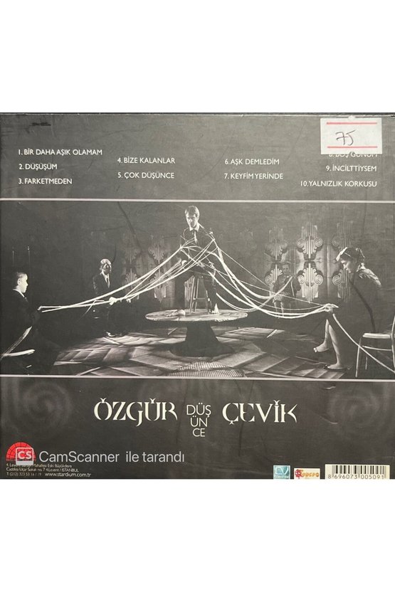 (PLAK DEĞİLDİR CD DİR) Cd Özgür Çevik Düşünce Cd