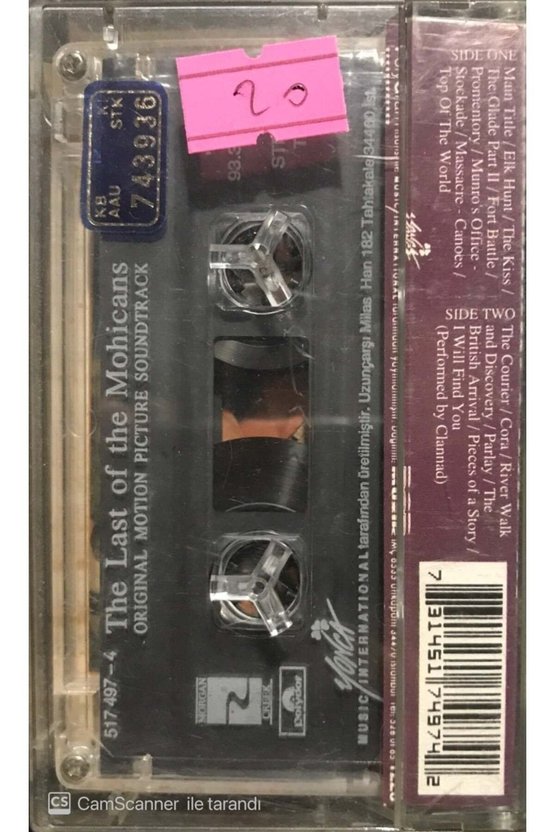 The Last Of Mohicans Kaset