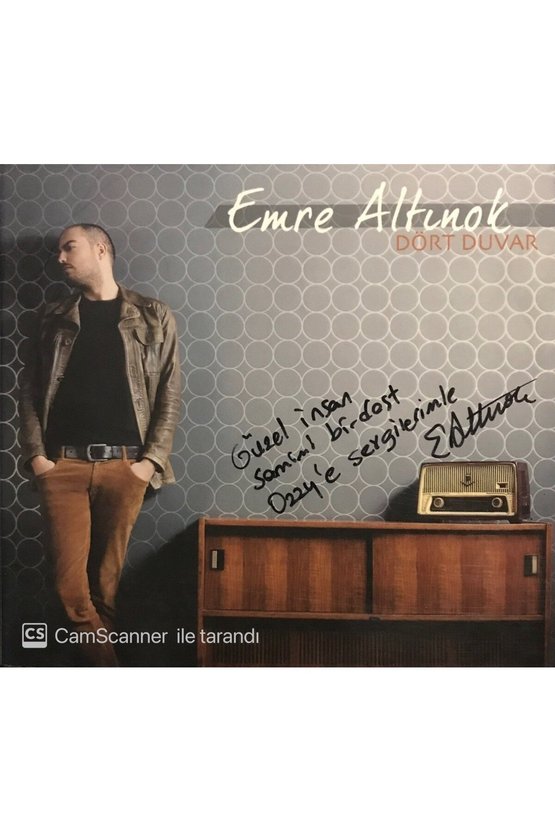 (PLAK DEĞİLDİR CD DİR) Cd Emre Altınok Dört Duvar Imzalı Cd