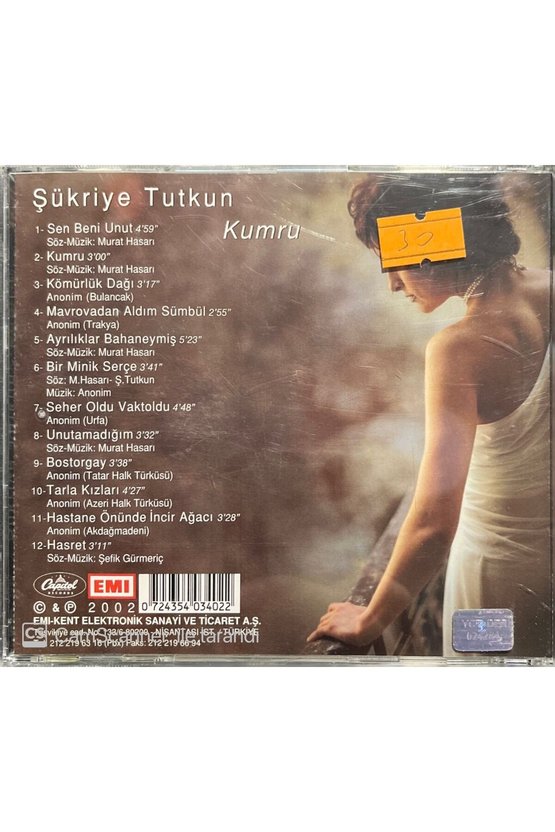(PLAK DEĞİLDİR CD DİR) Cd Şükriye Tutkun Kumru Cd