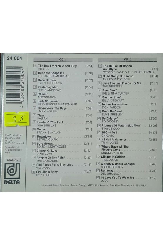 (PLAK DEĞİLDİR CD DİR) Cd The Heroes Of Pop Music Cd